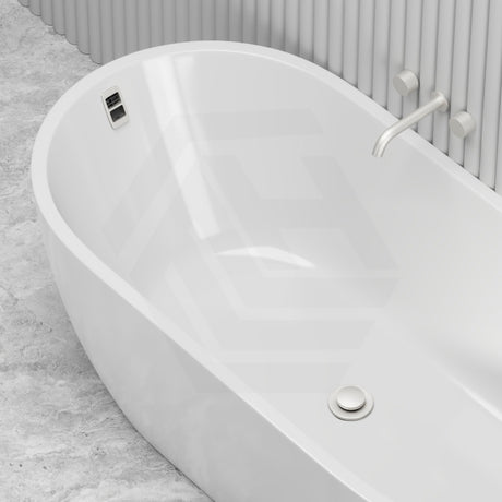 Seima Arko 120 Oval Freestanding Bathtub Acrylic with Smartfill System 1500/1700mm - Matt/Gloss White