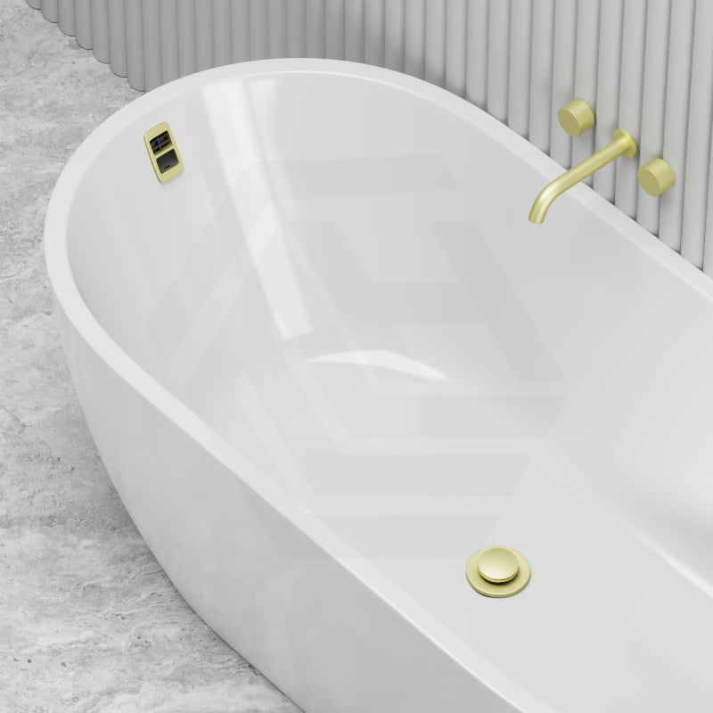Seima Arko 120 Oval Freestanding Bathtub Acrylic with Smartfill System 1500/1700mm - Matt/Gloss White