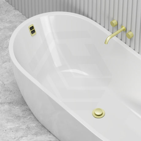 Seima Arko 120 Oval Freestanding Bathtub Acrylic with Smartfill System 1500/1700mm - Matt/Gloss White