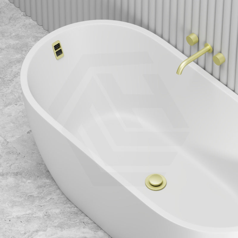 Seima Arko 120 Oval Freestanding Bathtub Acrylic with Smartfill System 1500/1700mm - Matt/Gloss White