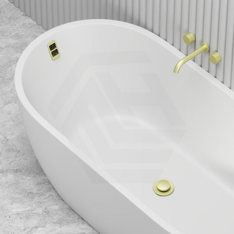 Seima Arko 120 Oval Freestanding Bathtub Acrylic with Smartfill System 1500/1700mm - Matt/Gloss White
