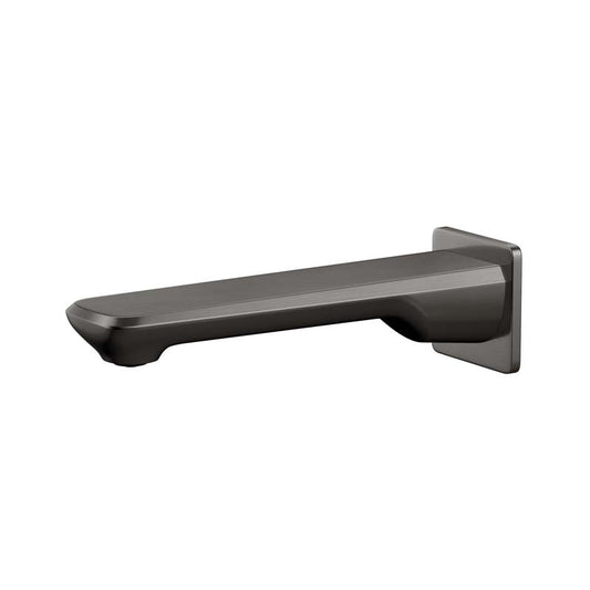 M#1(Gunmetal Grey) Norico Esperia Brushed Gunmetal Grey Solid Brass Wall Spout for bathtub and basin