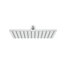 250Mm 10 Inch Solid Brass Square Chrome Led Rainfall Shower Head Heads
