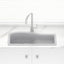 762X280X200Mm Chroma Quartz Granite Single Bowl Sink With Drain Board For Top/Under Mount In Kitchen