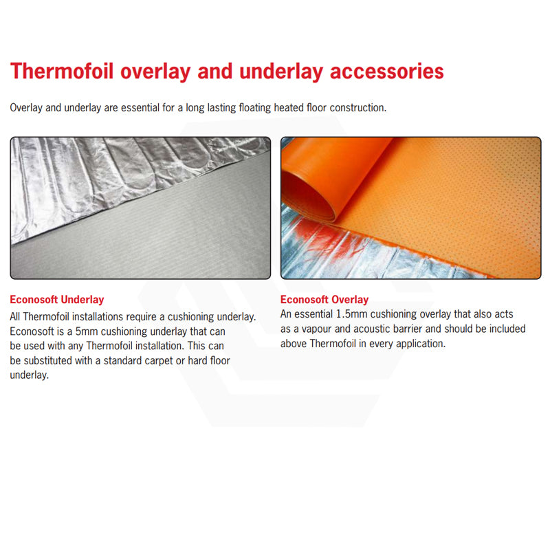 ThermoGroup Thermofoil 140W/m² Heating Mat Only For Carpet or Floating Timber