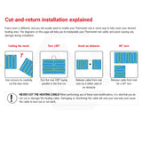 ThermoGroup Thermofoil 140W/m² Heating Mat Only For Carpet or Floating Timber