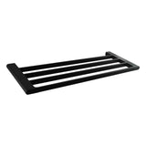 Quavo Black Towel Rack 600mm Brass 4 Bars Wall Mounted Bathroom Products