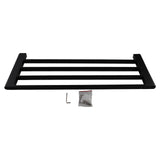 Quavo Black Towel Rack 600mm Brass 4 Bars Wall Mounted Bathroom Products