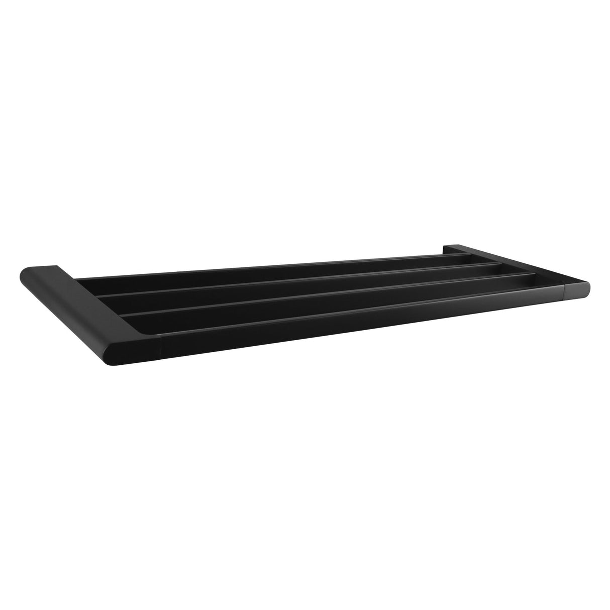 Quavo Black Towel Rack 600mm Brass 4 Bars Wall Mounted Bathroom Products