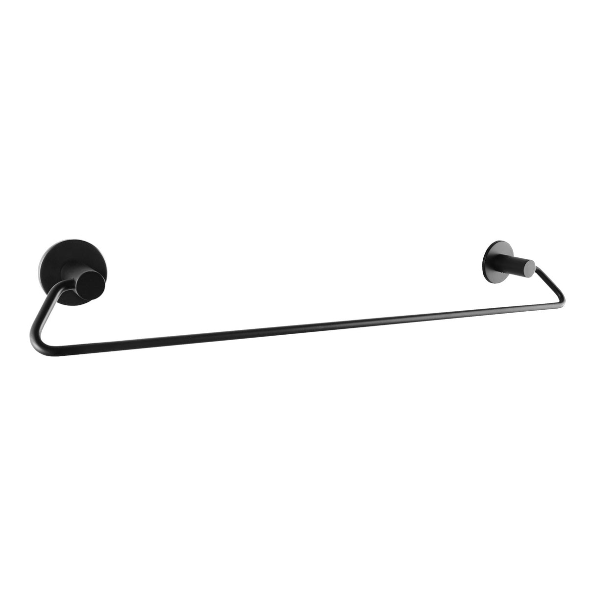 Zevi 600mm Self Adhesive Black Single Towel Rail Stainless Steel 304 Wall Mounted Drill Free