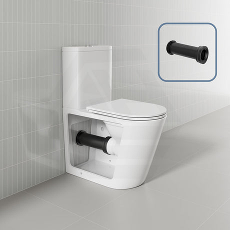 620x370x820mm Bathroom Rimless Toilet Suite Back To Wall White