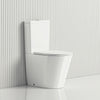 670x360x850 毫米浴室无框龙卷风卫生间套件舒适高度背靠墙白色
