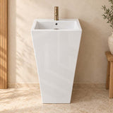 510x460x850mm Freestanding Ceramic Basin Floor Mounted With Tap Hole