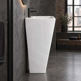 510x460x850mm Freestanding Ceramic Basin Floor Mounted With Tap Hole
