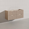 Bali Linear Wall Hung Bathroom Floating Vanity Fluted PVC Coating Cabinet 1200mm - In 5 Colours