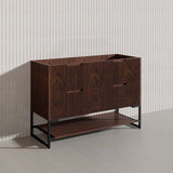 1200mm Bali Bathroom Freestanding Fluted Vanity with Drawers Single/Double Bowls In Various Colours