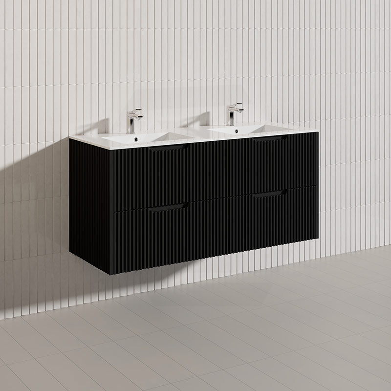 Bali Linear Wall Hung Bathroom Floating Vanity Fluted PVC Coating Cabinet 1200mm - In 5 Colours