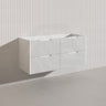 Bali Linear Wall Hung Bathroom Floating Vanity Fluted PVC Coating Cabinet 1200mm - In 5 Colours
