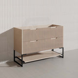 1200mm Bali Bathroom Freestanding Fluted Vanity with Drawers Single/Double Bowls In Various Colours