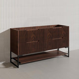 1500mm Bali Bathroom Freestanding Fluted Vanity with Drawers Single/Double Bowls In Various Colours