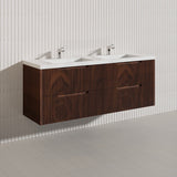 Bali Linear Wall Hung Bathroom Floating Vanity Fluted PVC Coating Cabinet 1500mm - In 5 Colours