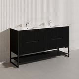 1500mm Bali Bathroom Freestanding Fluted Vanity with Drawers Single/Double Bowls In Various Colours