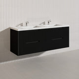 Bali Linear Wall Hung Bathroom Floating Vanity Fluted PVC Coating Cabinet 1500mm - In 5 Colours