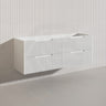 Bali Linear Wall Hung Bathroom Floating Vanity Fluted PVC Coating Cabinet 1500mm - In 5 Colours