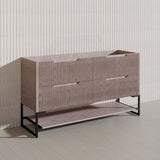 1500mm Bali Bathroom Freestanding Fluted Vanity with Drawers Single/Double Bowls In Various Colours