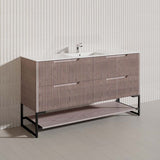 1500mm Bali Bathroom Freestanding Fluted Vanity with Drawers Single/Double Bowls In Various Colours