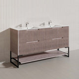 1500mm Bali Bathroom Freestanding Fluted Vanity with Drawers Single/Double Bowls In Various Colours