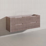 Bali Linear Wall Hung Bathroom Floating Vanity Fluted PVC Coating Cabinet 1500mm - In 5 Colours