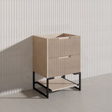 600mm Bali Bathroom Freestanding Fluted Vanity with Drawers Available In Colours