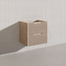Bali Linear Wall Hung Bathroom Floating Vanity Fluted PVC Coating Cabinet 600mm - In 5 Colours