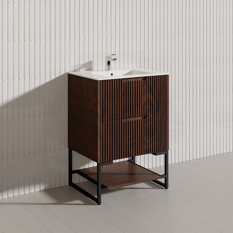 600mm Bali Bathroom Freestanding Fluted Vanity with Drawers Available In Colours