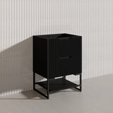 600mm Bali Bathroom Freestanding Fluted Vanity with Drawers Available In Colours