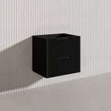 Bali Linear Wall Hung Bathroom Floating Vanity Fluted PVC Coating Cabinet 600mm - In 5 Colours