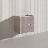 Bali Linear Wall Hung Bathroom Floating Vanity Fluted PVC Coating Cabinet 600mm - In 5 Colours