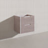 Bali Linear Wall Hung Bathroom Floating Vanity Fluted PVC Coating Cabinet 600mm - In 5 Colours