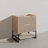750mm Bali Bathroom Freestanding Fluted Vanity with Drawers Available In Colours