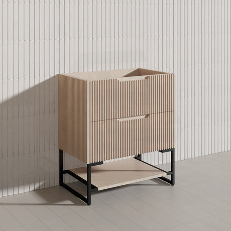 750mm Bali Bathroom Freestanding Fluted Vanity with Drawers Available In Colours