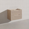 Bali Linear Wall Hung Bathroom Floating Vanity Fluted PVC Coating Cabinet 750mm - In 5 Colours