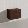 Bali Linear Wall Hung Bathroom Floating Vanity Fluted PVC Coating Cabinet 750mm - In 5 Colours
