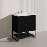 750mm Bali Bathroom Freestanding Fluted Vanity with Drawers Available In Colours