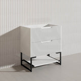 750mm Bali Bathroom Freestanding Fluted Vanity with Drawers Available In Colours