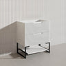 750mm Bali Bathroom Freestanding Fluted Vanity with Drawers Available In Colours