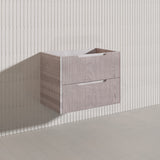 Bali Linear Wall Hung Bathroom Floating Vanity Fluted PVC Coating Cabinet 750mm - In 5 Colours