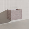 Bali Linear Wall Hung Bathroom Floating Vanity Fluted PVC Coating Cabinet 750mm - In 5 Colours