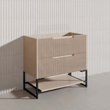 900mm Bali Bathroom Freestanding Fluted Vanity with Drawers In Various Colours