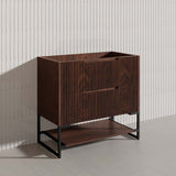900mm Bali Bathroom Freestanding Fluted Vanity with Drawers In Various Colours